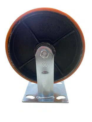 Rodízio Fixo Placa 82 FS PU AJAX 400Kg - 1 peça