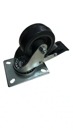 Rodízio Giratório Placa 312 Com Freio BP 60KG COLSON