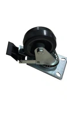 Rodízio Giratório Placa 312 Com Freio BP 60KG COLSON
