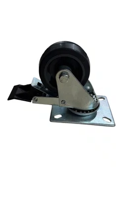 Rodízio Giratório Placa 312 Com Freio BP 60KG COLSON