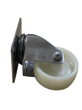Rodízio Giratório Placa 312 Nylon Inox COLSON