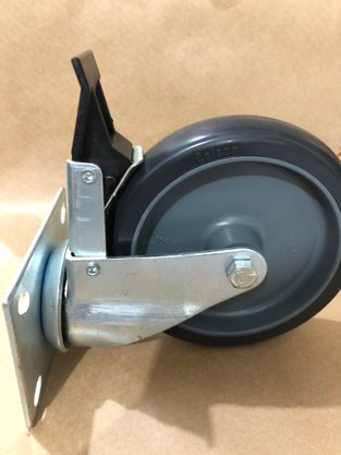 Rodízio Giratório Placa 512 BP Com Freio 75KG COLSON
