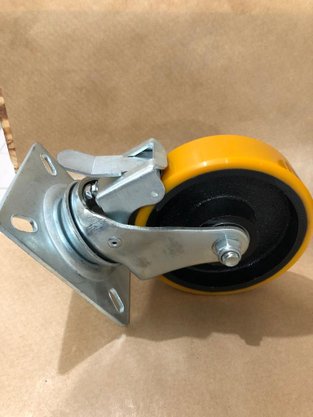 Rodízio Giratório Placa 514 Com Freio PFE 300KG COLSON