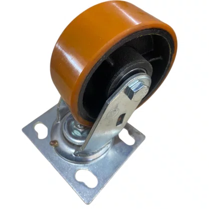 Rodizio Giratório Placa 52 GS PU E 400Kg 130X110 AJAX