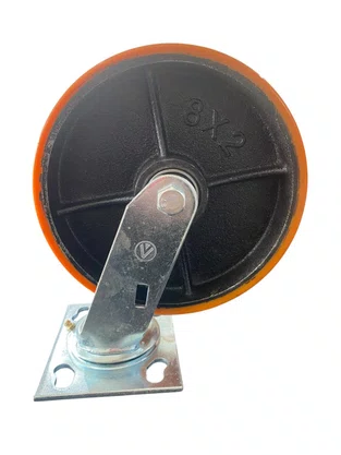 Rodizio Giratorio Placa 82 Gs Pu AJAX 400Kg - 1 peça