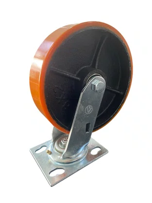 Rodizio Giratorio Placa 82 Gs Pu AJAX 400Kg - 1 peça