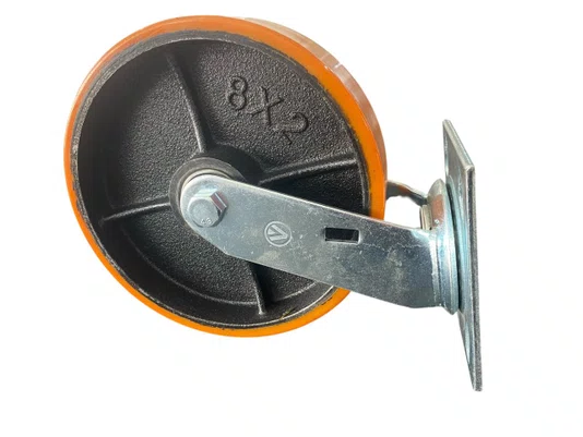 Rodizio Giratorio Placa 82 Gs Pu AJAX 400Kg - 1 peça