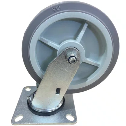 Rodízio Giratório Placa 82 TPR.E 130X140mm  COLSON
