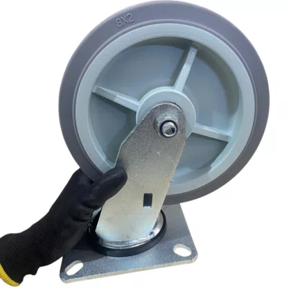 Rodízio Giratório Placa 82 TPR.E 130X140mm  COLSON