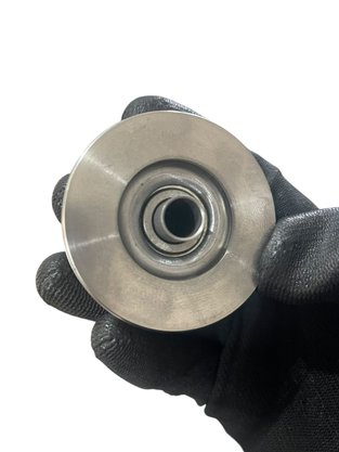 Roldana 60MM Ferro Maciça Canal V Com Bucha Ferro Sul