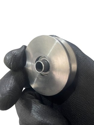 Roldana 60MM Ferro Maciça Canal V Com Bucha Ferro Sul