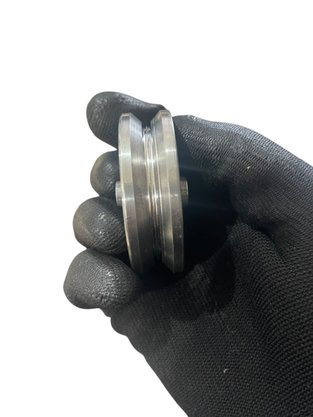 Roldana 60MM Ferro Maciça Canal V Com Bucha Ferro Sul