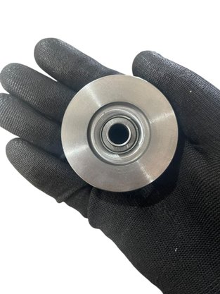 Roldana 60MM Ferro Maciça Canal V Com Bucha Ferro Sul