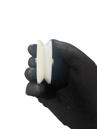 Roldana 60MM Nylon Canal V com Bucha Ferro Sul