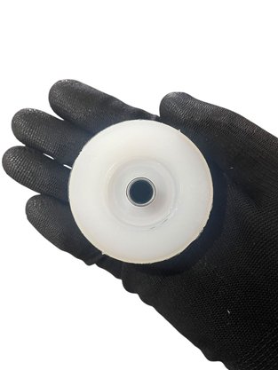 Roldana 60MM Nylon Canal V com Bucha Ferro Sul