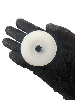 Roldana 60MM Nylon Canal V com Bucha Ferro Sul