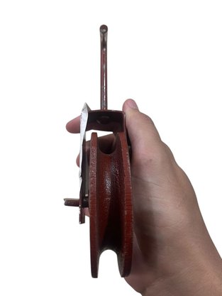 Roldana Para Cabo 10cm Metal Com Gancho 80Kg TENACE - 1PÇ