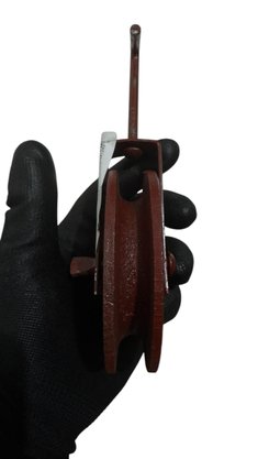 Roldana Para Cabo 10cm Metal Com Gancho 80Kg TENACE - 1PÇ