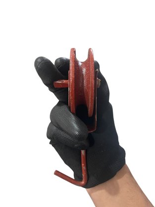 Roldana para Cabo 8cm Metal Com Gancho 50kg TENACE - 1pç