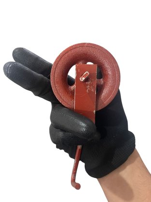 Roldana para Cabo 8cm Metal Com Gancho 50kg TENACE - 1pç