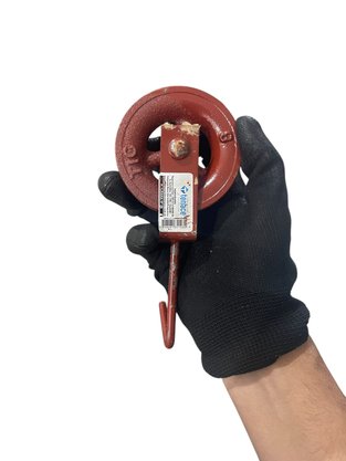 Roldana para Cabo 8cm Metal Com Gancho 50kg TENACE - 1pç