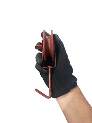 Roldana para Cabo 8cm Metal Com Gancho 50kg TENACE - 1pç