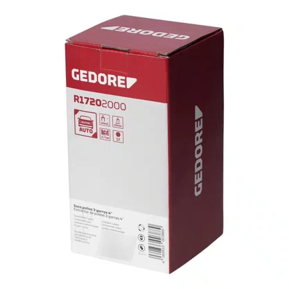 Saca Polia 3 Garras 4´ Gedore Red