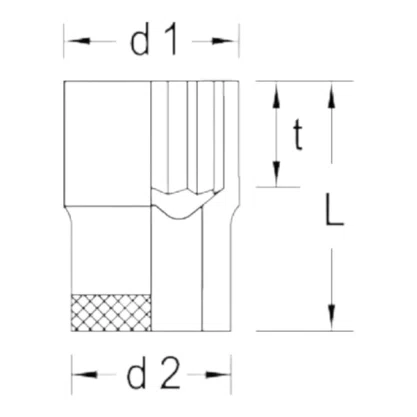 Soquete Estr Enc 1/2X11mm Robust