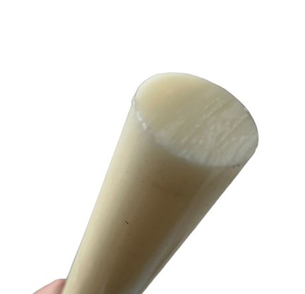 2 pedaços de 500mm de Tecnyl Nylon 6.6 40mm