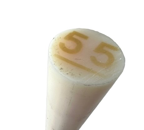 Barra Tarugo Nylon 6.6 50mm 1 Metro Redonda Tecnyl