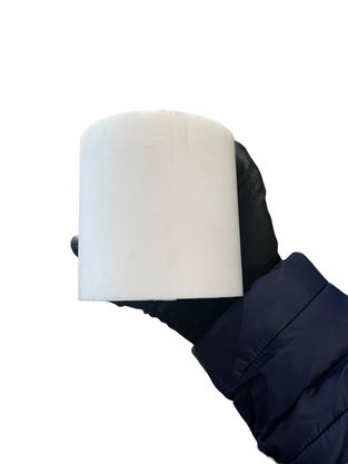 Barra Tarugo de Teflon PTFE Puro 110x100mm