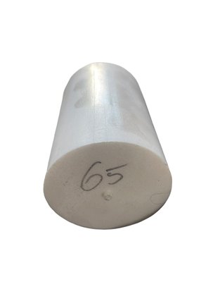 Barra Tarugo de Teflon PTFE Puro 65X100MM Alta Temperatura