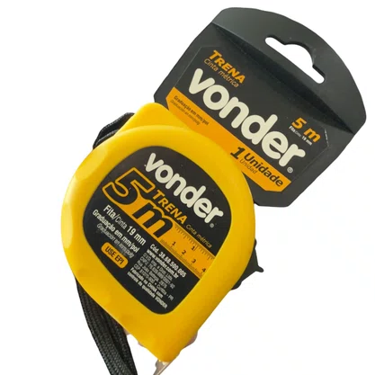 Trena Aço 5mt X 19mm Econômica VONDER