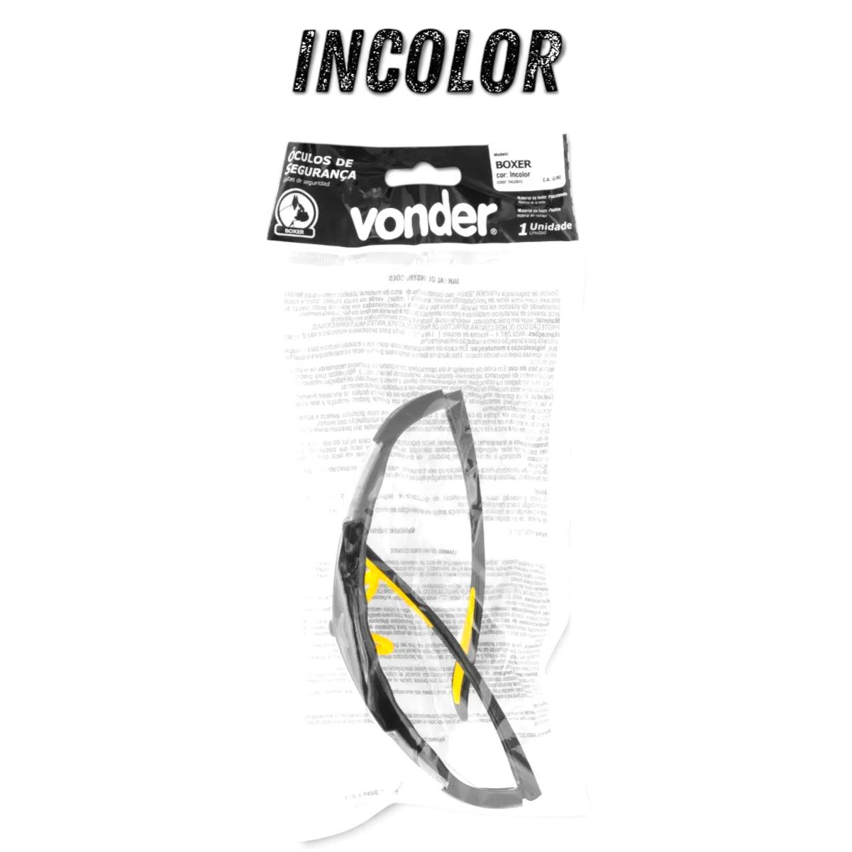 Oculos Boxer Incolor Vonder