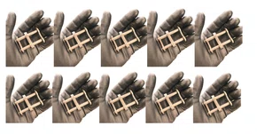 10 peças de Emenda Dupla ASA 80/2 - KIT