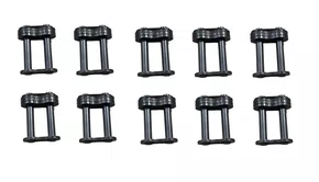 10 peças de Emenda para Corrente Dupla ASA 35/2 CM