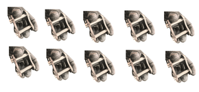 10 peças de Emenda Simples ASA 120/1 CM - KIT