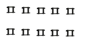 10 peças de Emenda Simples ASA 60/1 - KIT