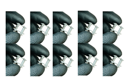 10 peças de Emenda Simples DIN 08-B1 CM - KIT