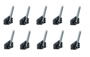 10 peças Mola C97 28x250x3mm PARA-CHOQUE - KIT