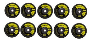 10 unidades Disco de Lixa FLAP 7X7/8 G40 Angular STANLEY