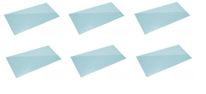 6 unidades Lente Proteção Interna 49x101MM Solda - KIT