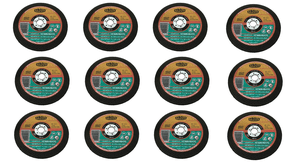 12 peças Disco de Corte Refratário 7X1/8X7/8 TYROLIT - KIT