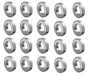 20 peças de Rolamentos 628 ZZ LVG 8x24x8 - KIT