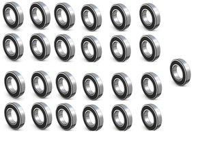 25 peças de Rolamentos 6000 DDU C3 WHX - KIT