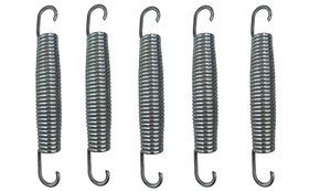 5 peças de Mola Cama Elástica Bicônica C108 - Média 150mm