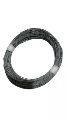 50 metros Cabo Aço Alma de Fibra 1/16" 1,6mm 6x7 Galvanizado