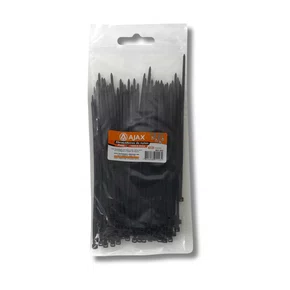 Kit 100 Abraçadeira Nylon 150X3,5Mm Preta  Ajax