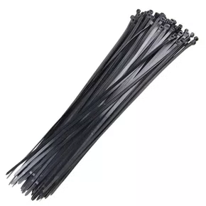 Abraçadeira de Nylon Preta 300x4,8mm Pacote 100 Peças AJAX