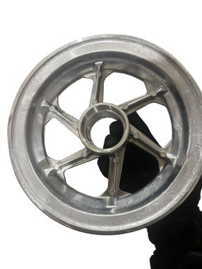 Aro 3,50X8 Aluminio 6 Raios Carga 200Kg Alucal Para Rolamento 6205